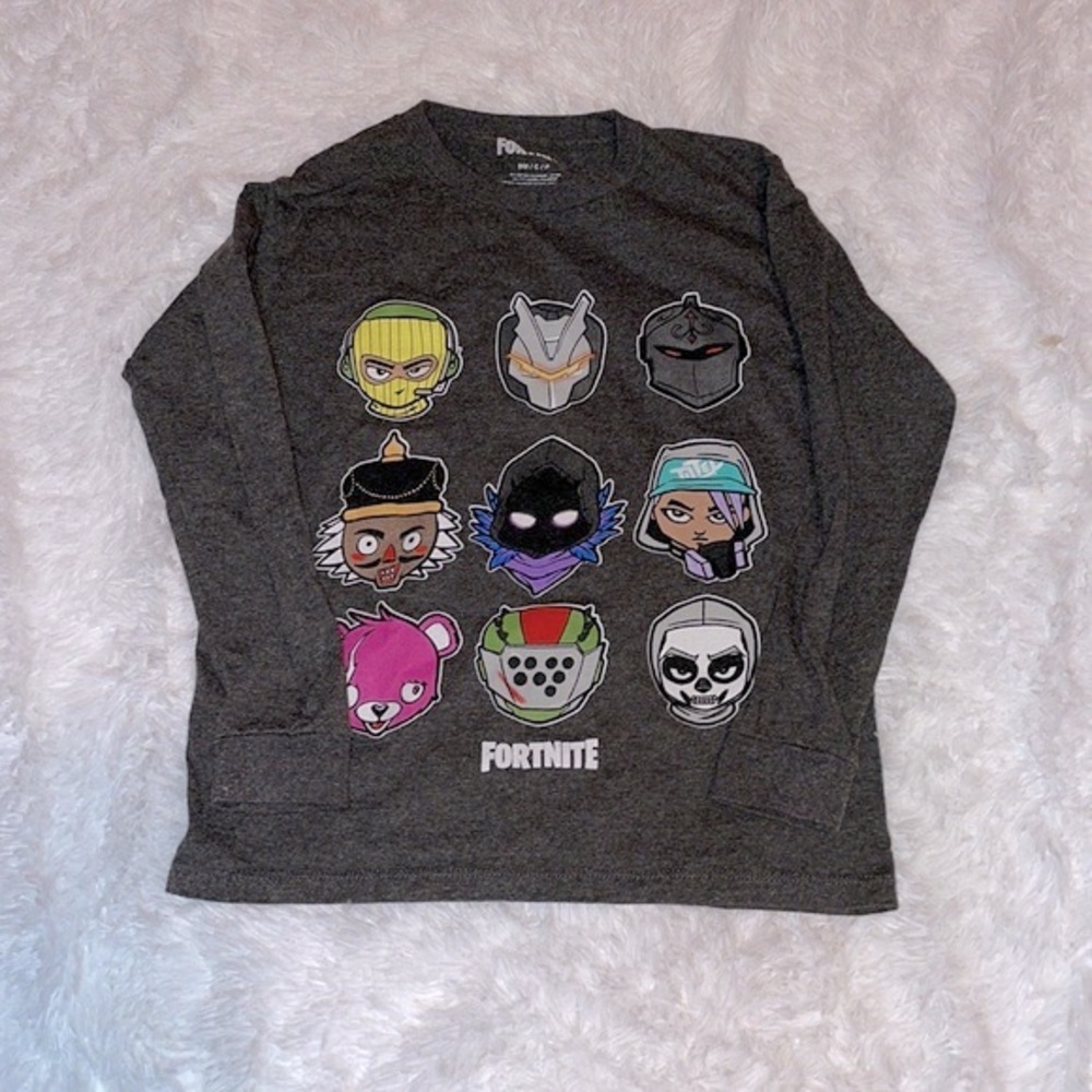 Fortnite Chibi Character Head Shirt, Size S